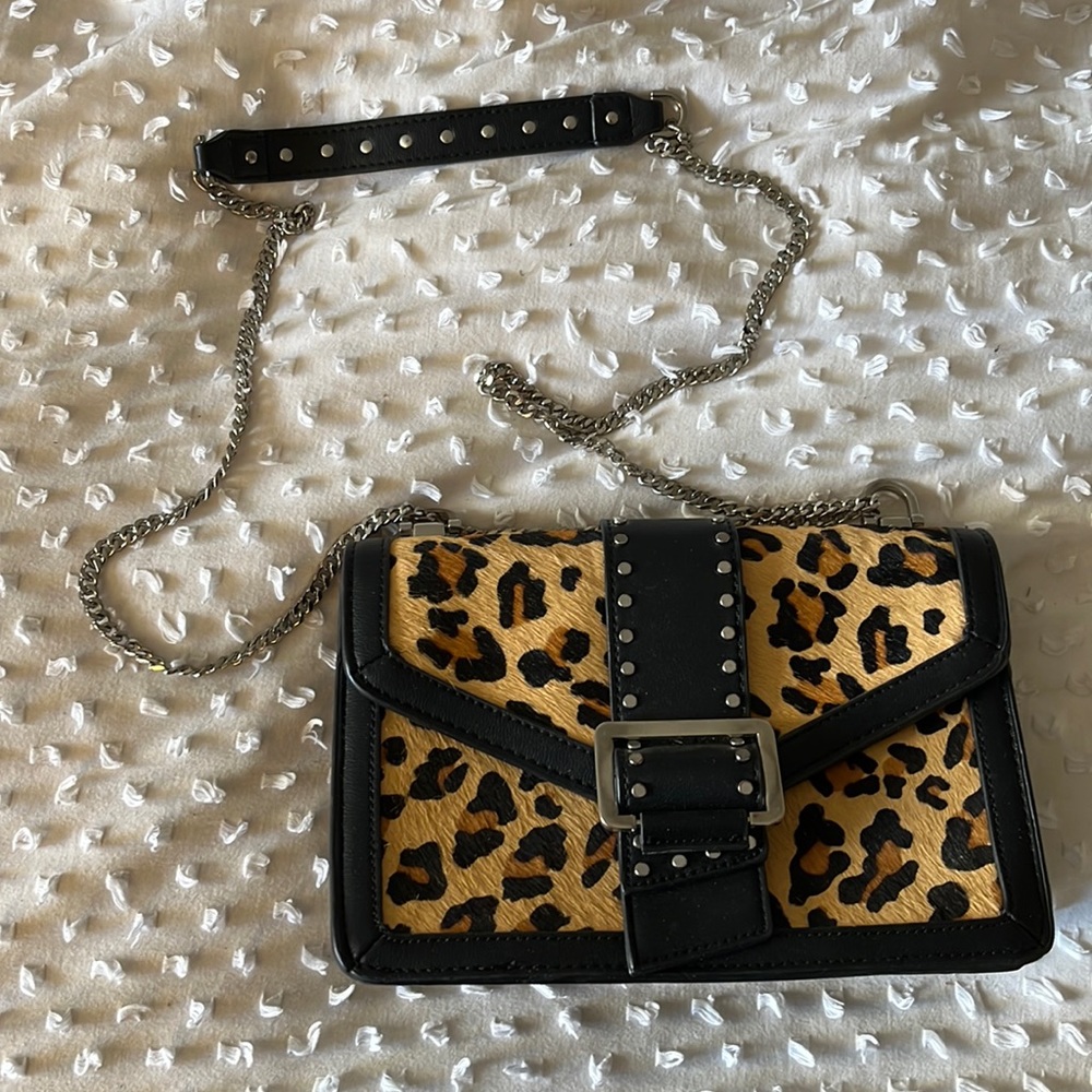 Topshop Cheetah Convertible Handbag